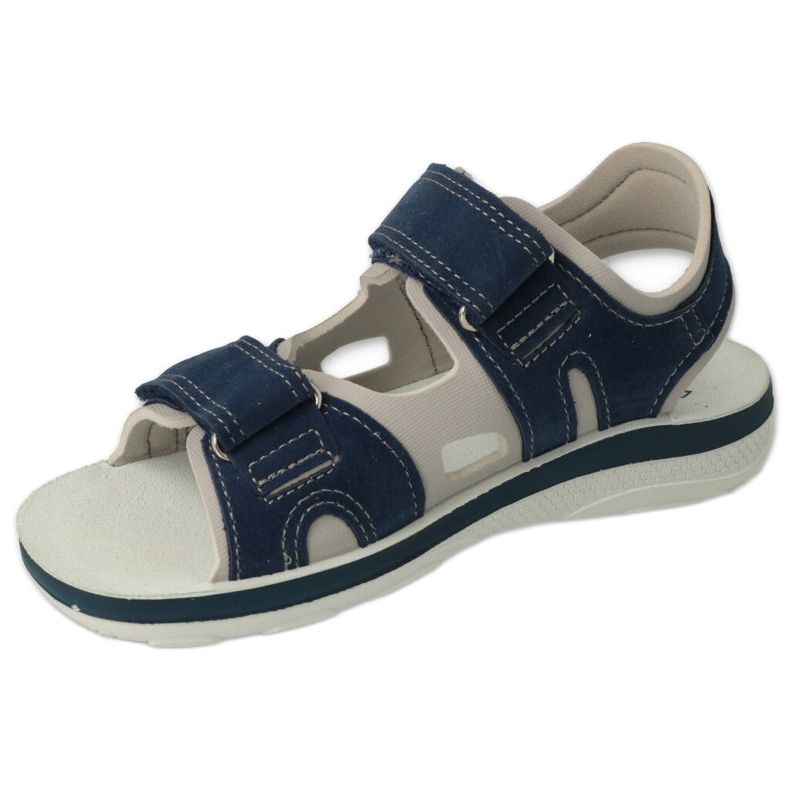 Befado children's sandals with velcro, leather insert 066X103, navy blue 3