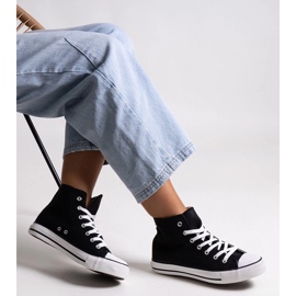 Efren black high-top sneakers 1