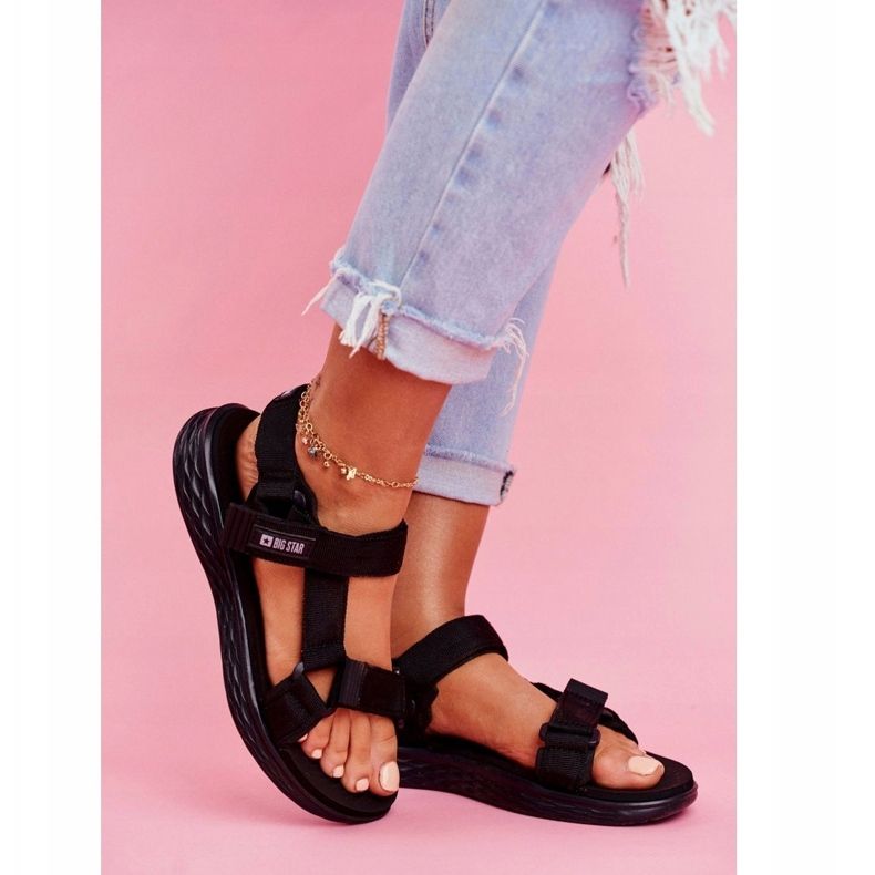 Women's Sandals Big Star Black FF274A600 black 4 Women's Sandals Big Star Black FF274A600 black 4