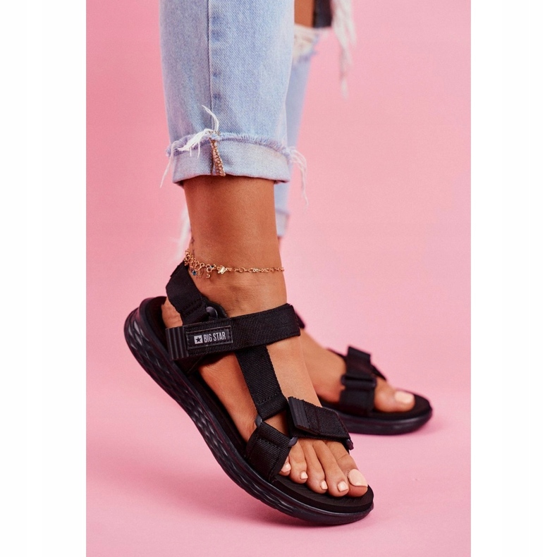 Women's Sandals Big Star Black FF274A600 black 1 Women's Sandals Big Star Black FF274A600 black 1