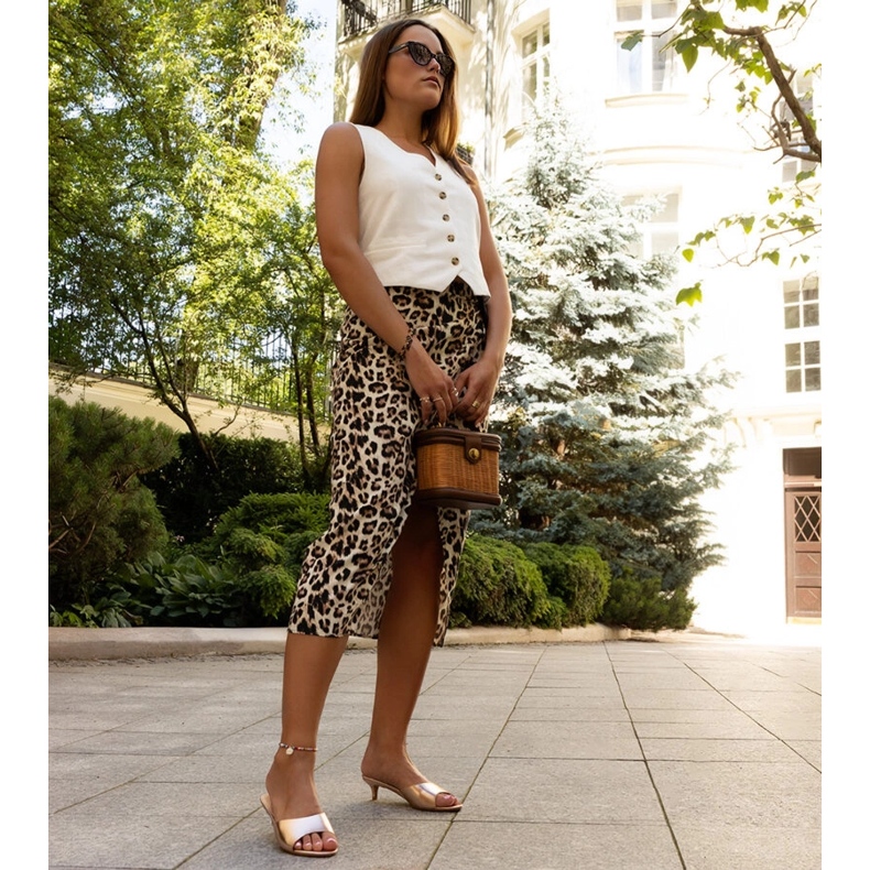 Pink Maloua low-heeled slides 1