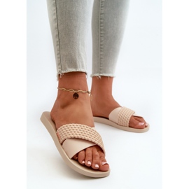 Women's Flat Flip-Flops 83244 Ipanema Street Ii Fem Beige 2