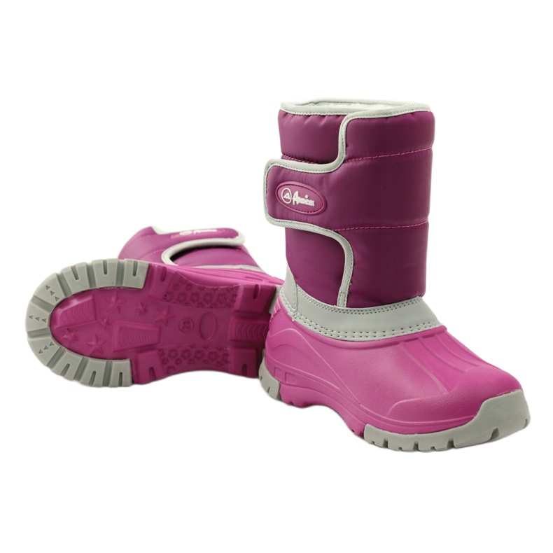 American Club Winter boots super light American boots pink grey 3