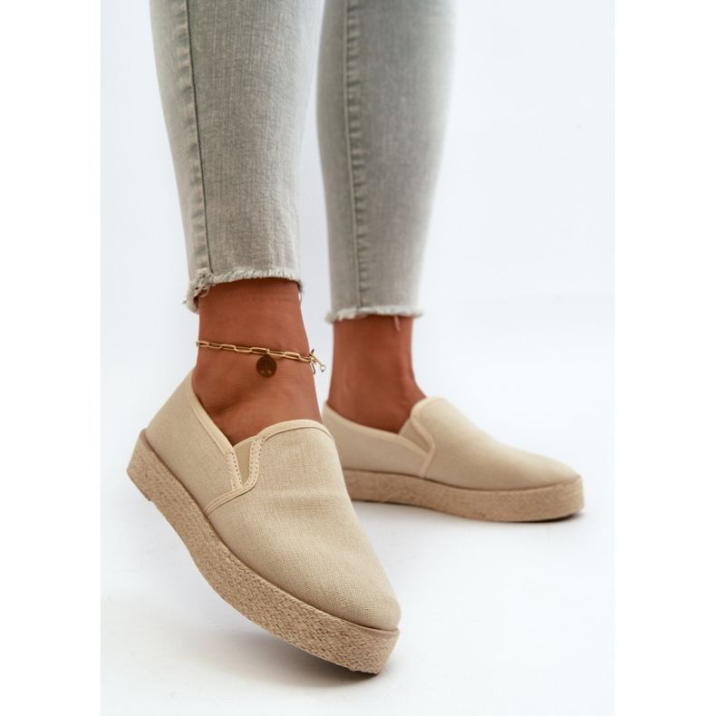 News Women's Espadrilles On The Beige Platform Naloenma 2