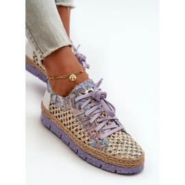 Women's Leather Shoes Maciejka 05897-05 Purple 2