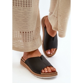 Comfortable Women's Flip-Flops Made of Eco Leather Inblu GS0003I1 Black 1
