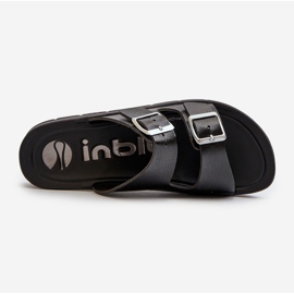 Comfortable Women's Flip-Flops With Buckles Inblu CP000034 Black 1
