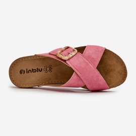 Comfortable Women's Flip-Flops With Buckle Inblu VO000012 Pink 1