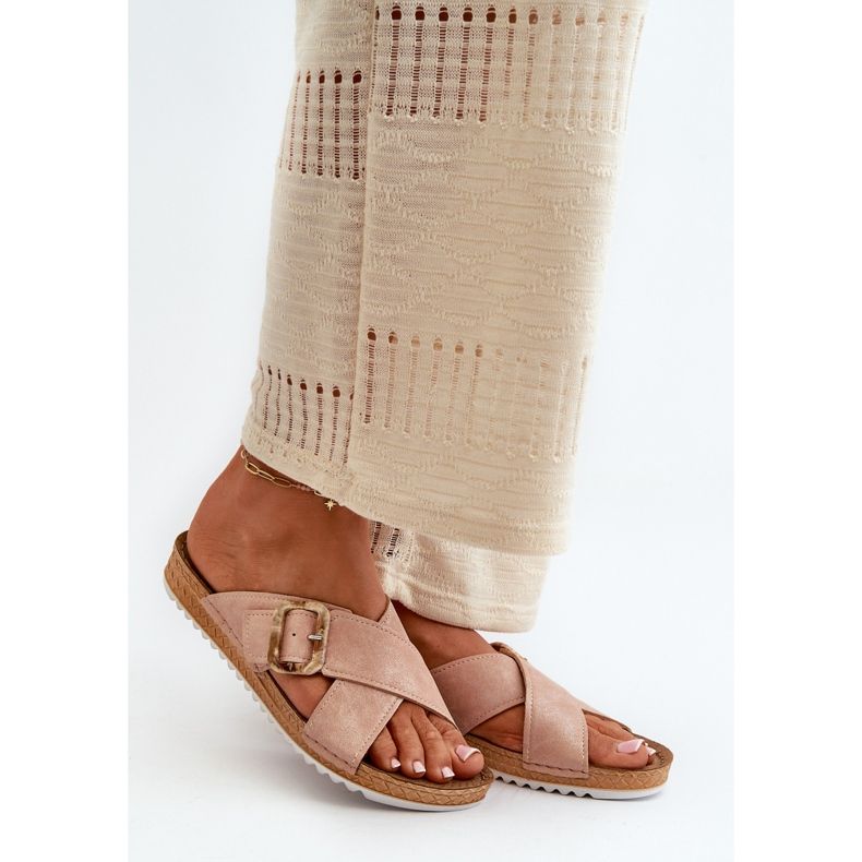 Comfortable Women's Flip-Flops With Buckle Inblu VO000012 Light pink 2 Comfortable Women's Flip-Flops With Buckle Inblu VO000012 Light pink 2