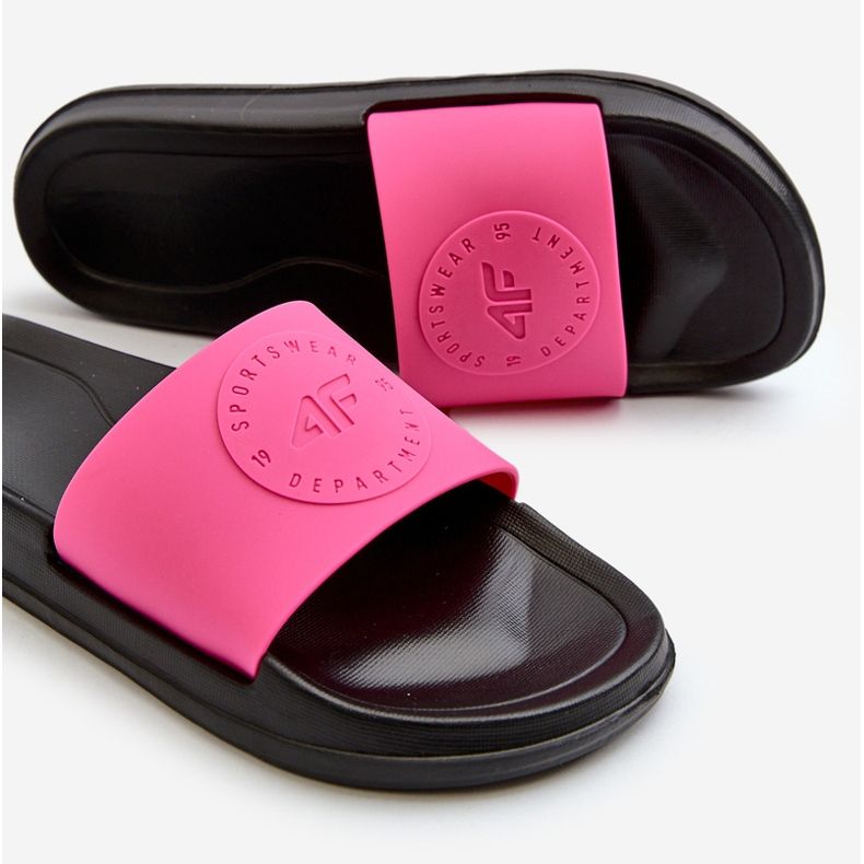 Women's Flip-Flops 4FMM00FFLIF045-55S Pink and Black 2
