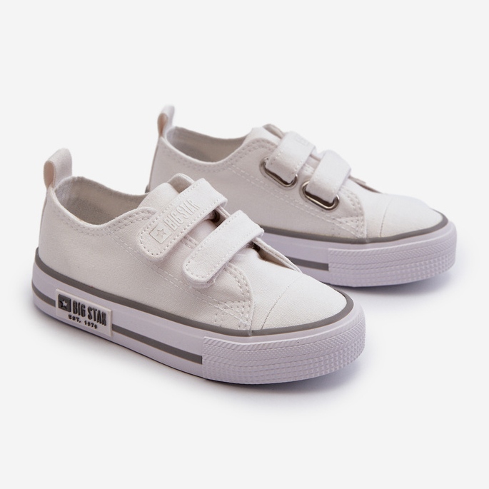 Children's Velcro Sneakers Big Star LL374016 White 1