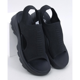 Nicai Black sports sole sandals 1 Nicai Black sports sole sandals 1