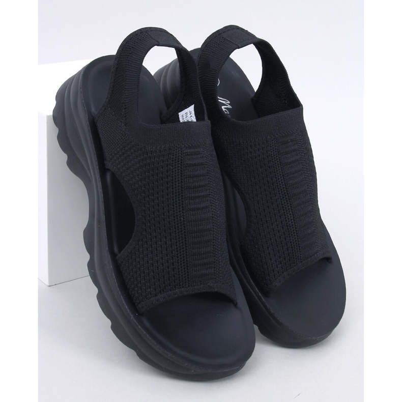 Nicai Black sports sole sandals 1 Nicai Black sports sole sandals 1