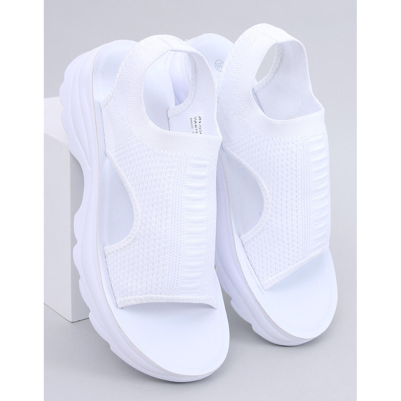 Nicai White sandals with a sports sole 1 Nicai White sandals with a sports sole 1