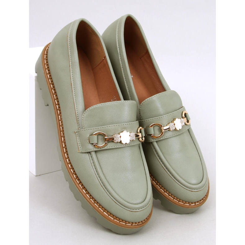 Nivetti Green platform loafers 1