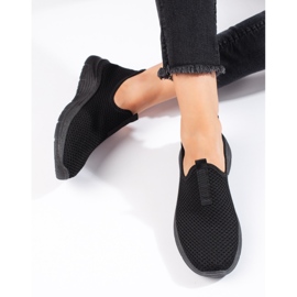 Black textile sneakers 1 Black textile sneakers 1