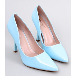 Women's Anika Blue lacquered high heels 1