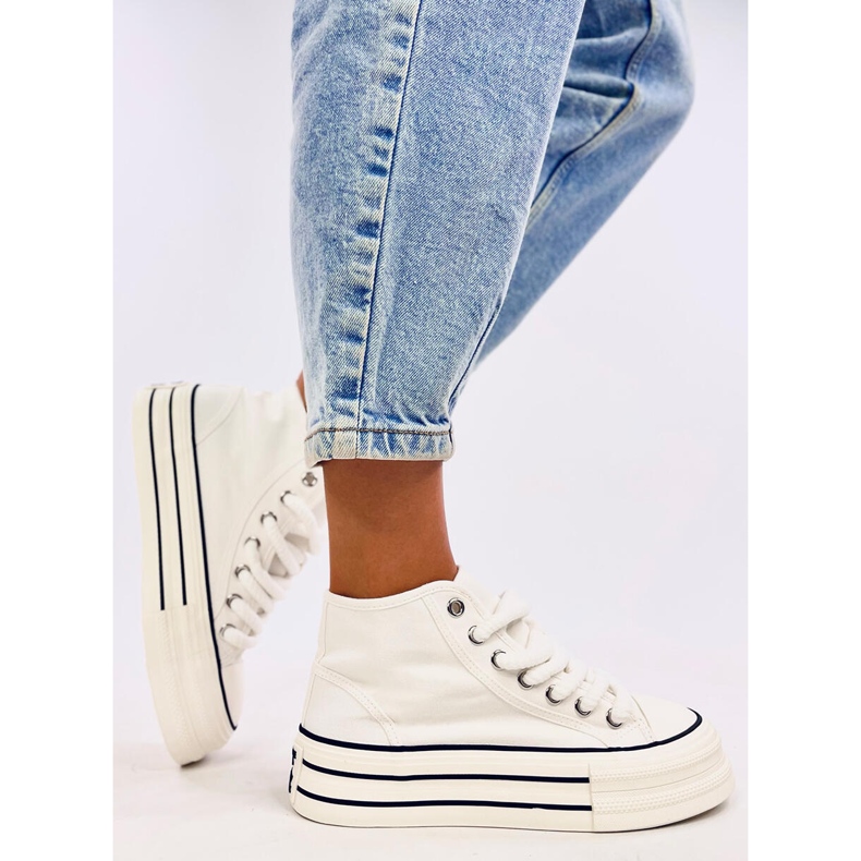 Puell White Platform Sneakers 1