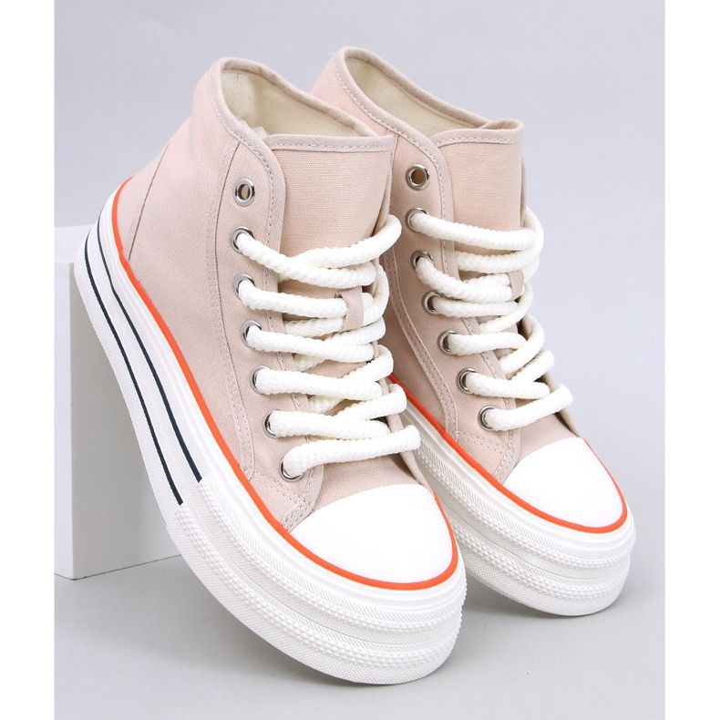 Puell Beige Platform Sneakers 1