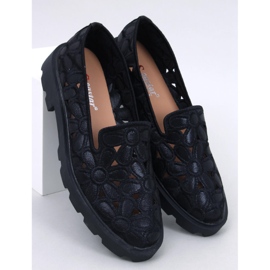 Redoni Black openwork moccasins 1