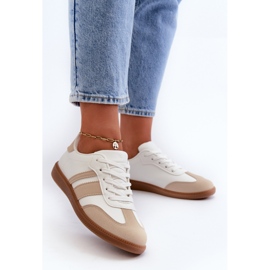 Women's Low Eco Leather Sneakers Beige Dorvalia 2