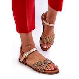 S.Barski MY923 Women's Flat Sandals, Brown 2