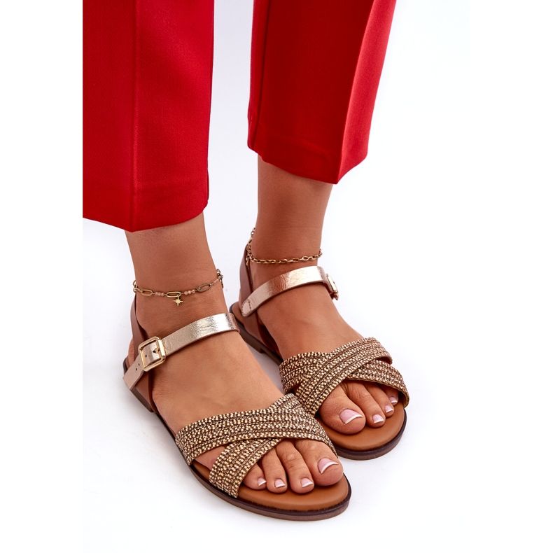 S.Barski MY923 Women's Flat Sandals, Brown 3 S.Barski MY923 Women's Flat Sandals, Brown 3