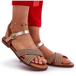 S.Barski MY923 Women's Flat Sandals, Brown 4