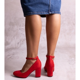 Norrie Red Strappy Pumps 1