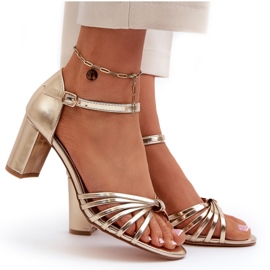 Evento Women's Gold Pyrrette High Heel Sandals golden 4 Evento Women's Gold Pyrrette High Heel Sandals golden 4