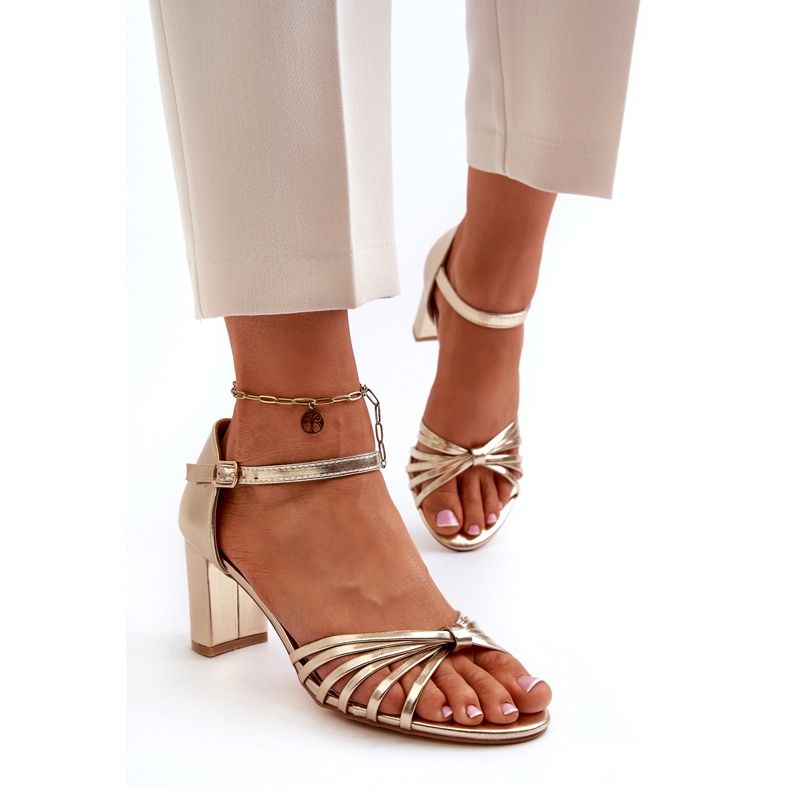 Evento Women's Gold Pyrrette High Heel Sandals golden 2 Evento Women's Gold Pyrrette High Heel Sandals golden 2