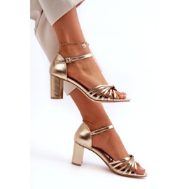 Evento Women's Gold Pyrrette High Heel Sandals golden 1 Evento Women's Gold Pyrrette High Heel Sandals golden 1