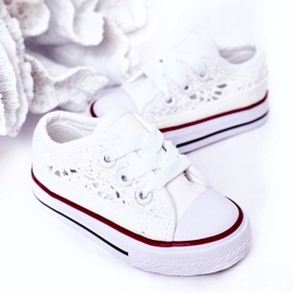 Children's Sneakers With Lace White 1