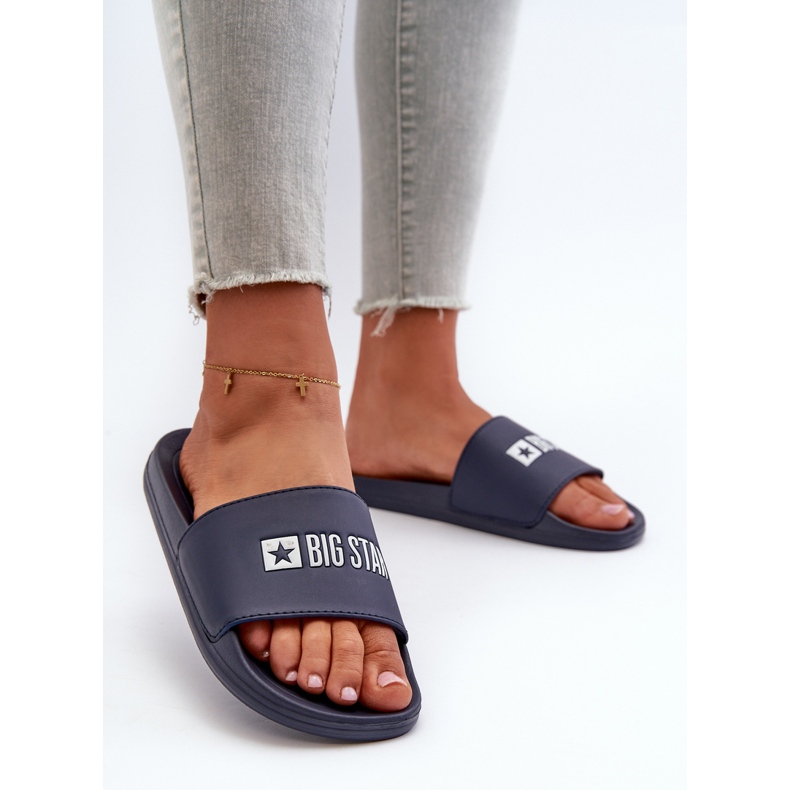 Light Women's Flip-Flops Big Star NN274A658 Navy Blue 2 Light Women's Flip-Flops Big Star NN274A658 Navy Blue 2