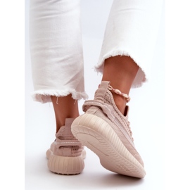 Fabric Slip-on Sports Shoes for Women Pink Nelmarie 1