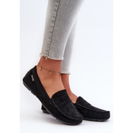 Women's Moccasins Made of Eco Suede Black Rerceria 1 Women's Moccasins Made of Eco Suede Black Rerceria 1