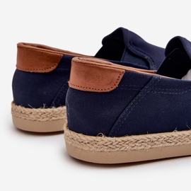 Men's Espadrilles Sneakers With Braid Navy Blue Fenen 2
