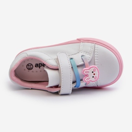 Pennyn Kids Sneakers With Pin White And Pink 2