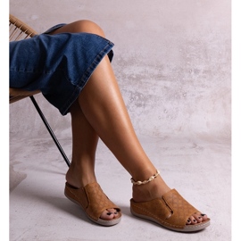 Marouna Brown Perforated Slides 1