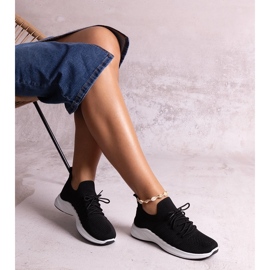 Black Muaza sports sneakers 1