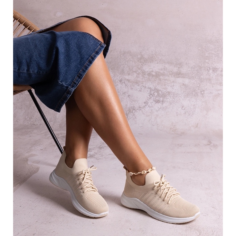 Beige sports sneakers Muaza 1 Beige sports sneakers Muaza 1