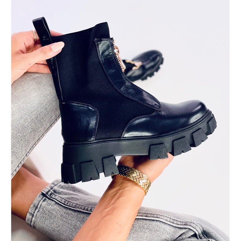 Boots with a sock upper Ragna Black 1