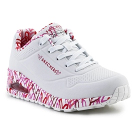 Skechers Uno-Loving Love 155506-WRPK white 1