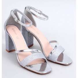 Paolis Silver formal high-heeled sandals 1