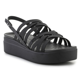 Crocs Brooklyn Strappy Lowwdg Sandals 206751-001 black 1