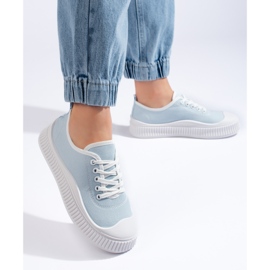Blue women's sneakers 1