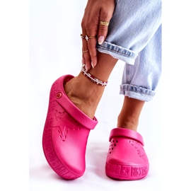 Women's Light Slippers Kroks Big Star II275007 Fuchsia pink 1