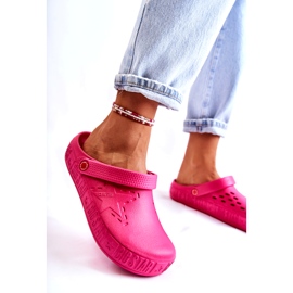 Women's Light Slippers Kroks Big Star II275007 Fuchsia pink 2