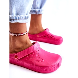 Women's Light Slippers Kroks Big Star II275007 Fuchsia pink 3