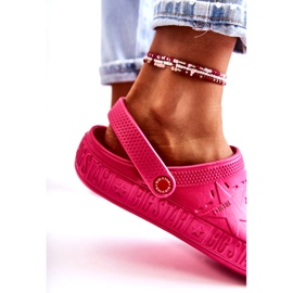 Women's Light Slippers Kroks Big Star II275007 Fuchsia pink 4
